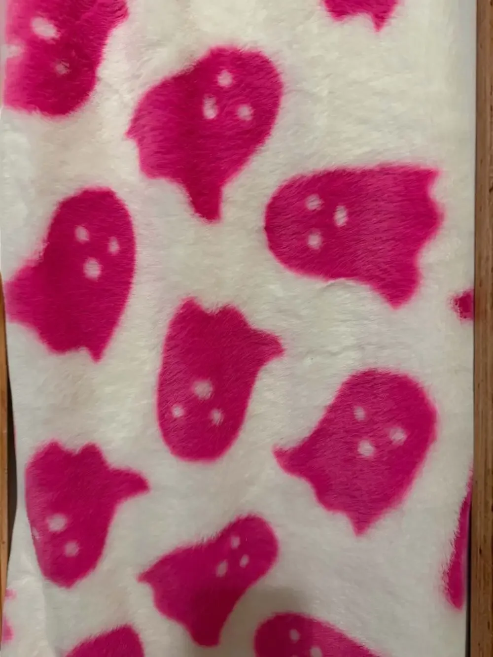 Storehouse Seasonal Oversized Faux Fur Hot Pink Ghost Throw Blanket 50x70